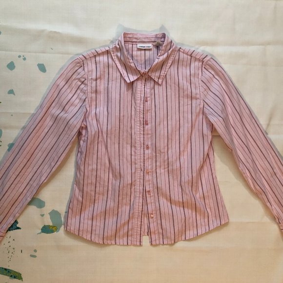 Limited Too Other - Light Pink Striped Button Up Shirt